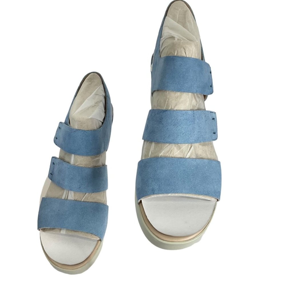 Ecco Shoes Women Sandals Sz 9-9.5 EU 40 Shape Wedge Plateau Leather $180 Nib - Picture 12 of 12